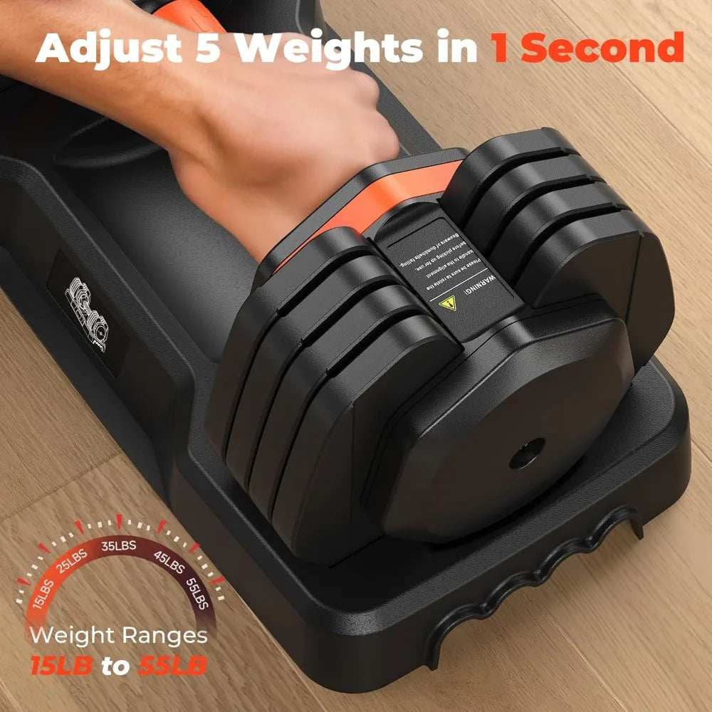 Adjustable Weights Dumbbells Set 25LB, Adjustable 5/10/15/20/25lbs