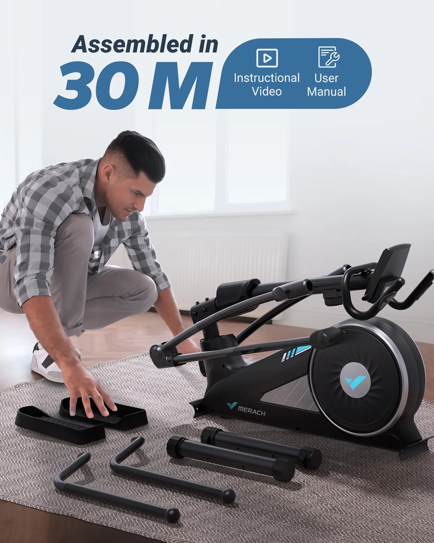 16 Levels Elliptical Quiet Magnetic Drive Machine