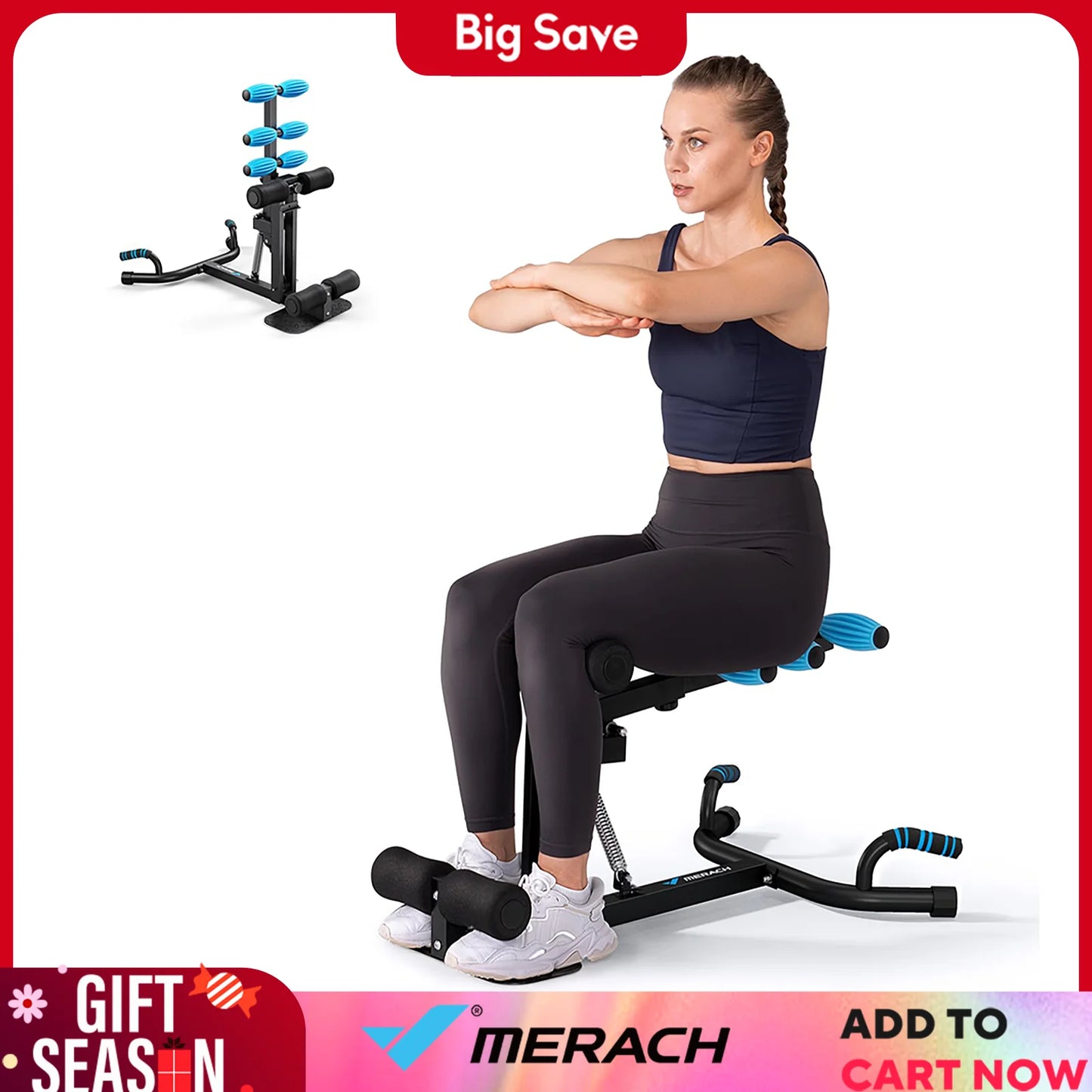 Deep Squat Machine Adjustable Glutes Trainer Machine