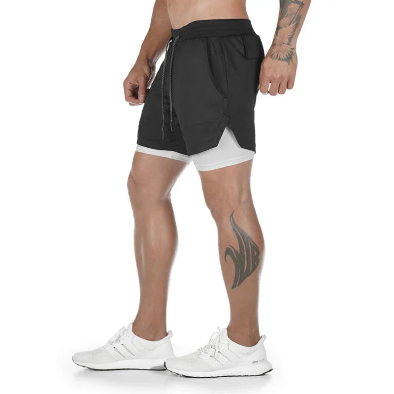 2 In 1 Man Jogging Gym Sportswear