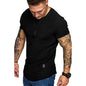 Men's Casual Short-Sleeve Solid  T-Shirt