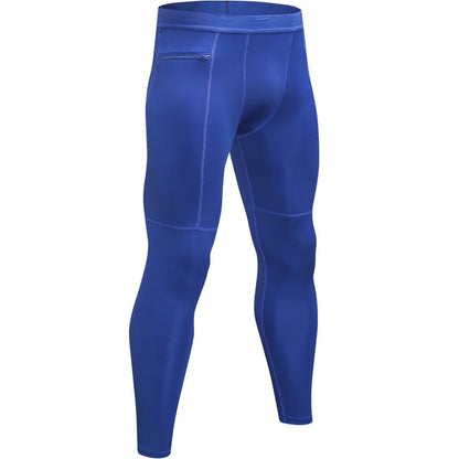 Men Pocket Gym Compression Sport Pants