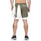 2 In 1 Workout Male Sport Shorts