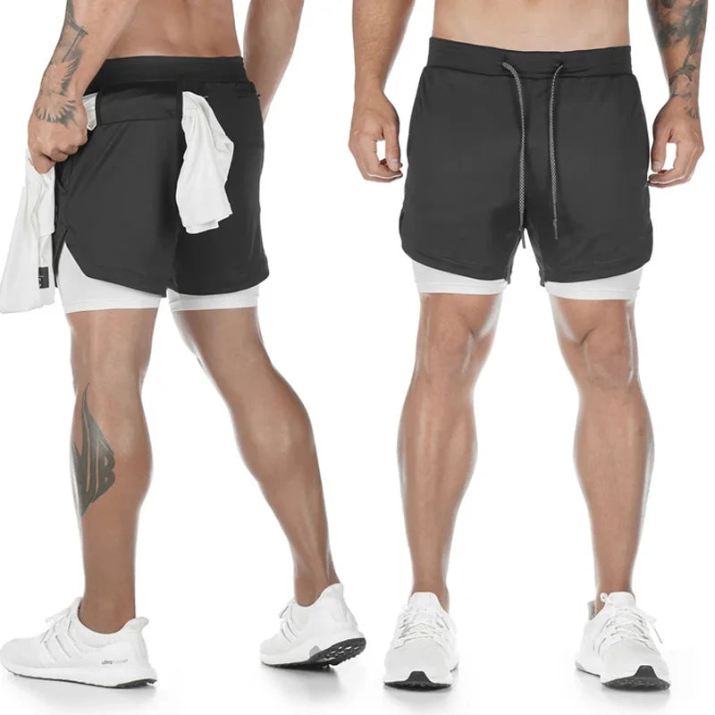 2 In 1 Man Jogging Gym Sportswear