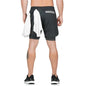 2 In 1 Workout Male Sport Shorts