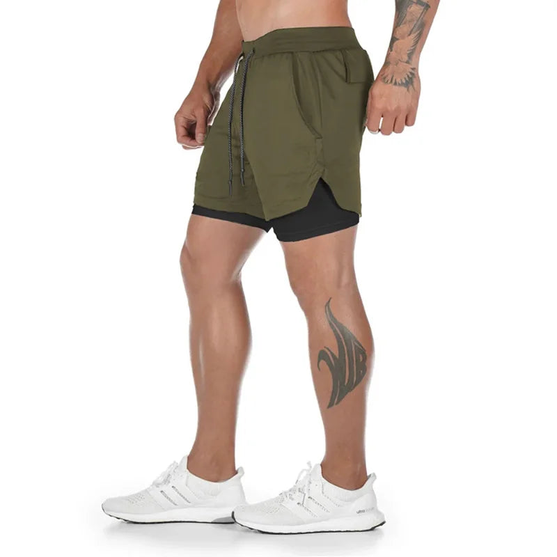 2 In 1 Man Jogging Gym Sportswear