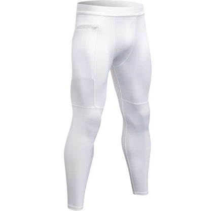 Men Pocket Gym Compression Sport Pants