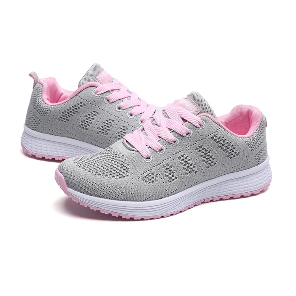 Women Casual Fashion Breathable Walking Mesh Shoes