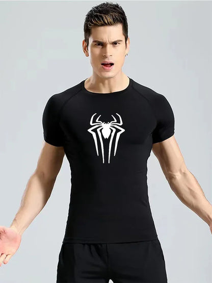 Men Fitness Compression Shirt Summer T-Shirt