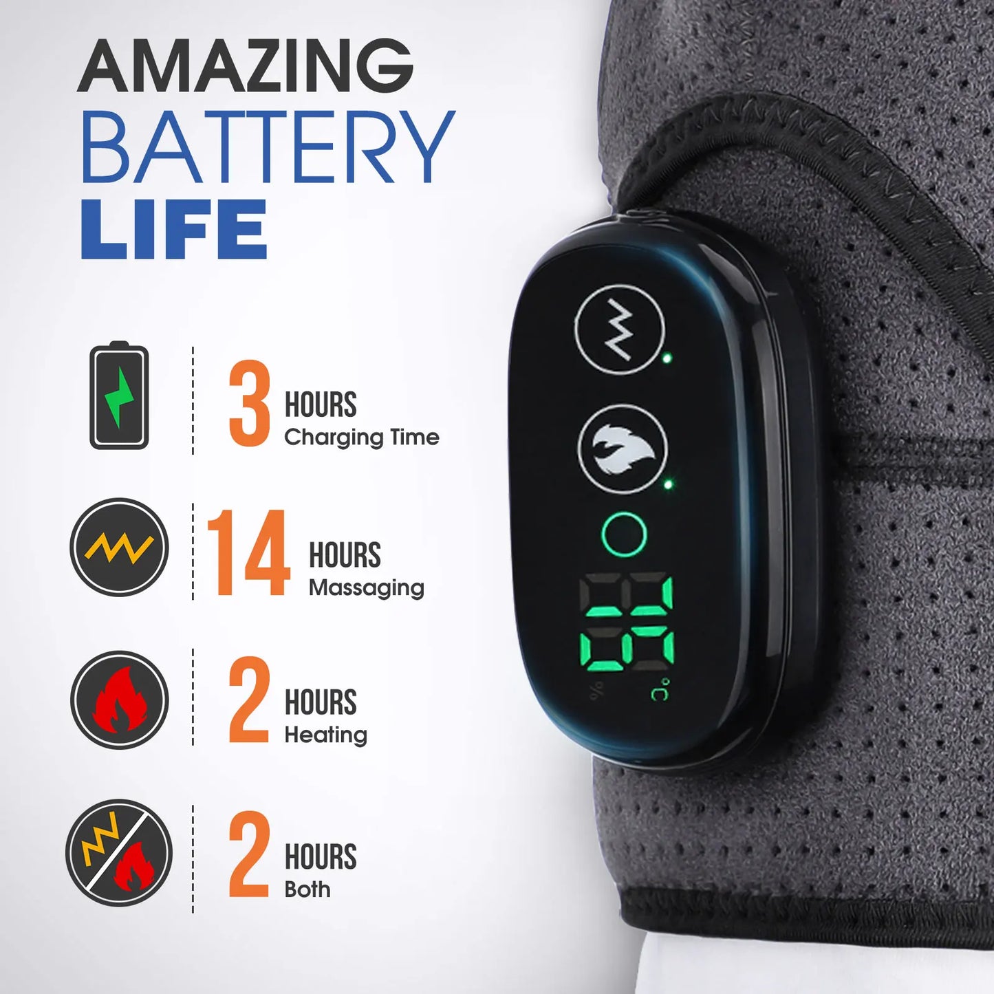 Electric Shoulder Massager Heating Vibration Massage Belt