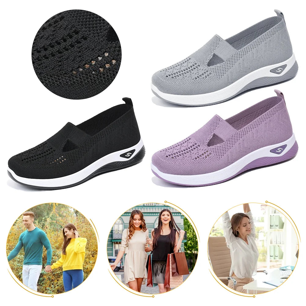 Breathable Barefoot Shoes Lightweight Comfortable Orthopedic Shoes       Walking Sneakers for Women