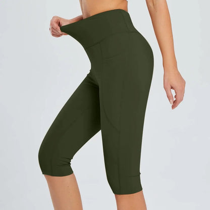 Women's Yoga Capris High Waist Tummy Control