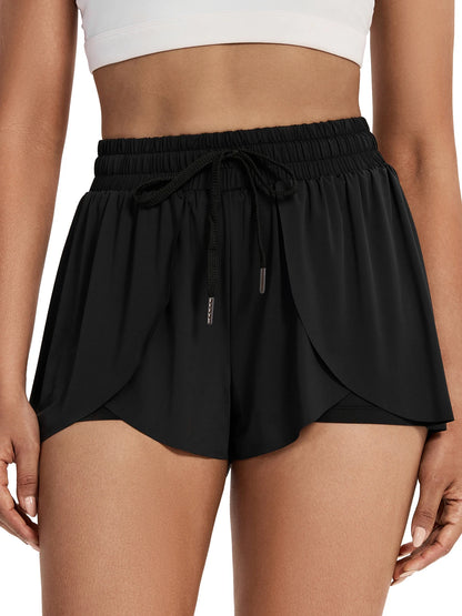 Women's 2 in 1 Flowy Running Shorts