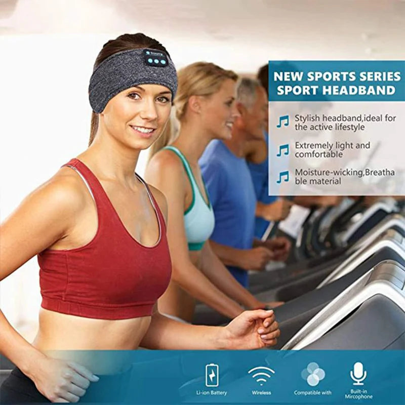 Sports Elastic Headband Wireless Bluetooth Headphones