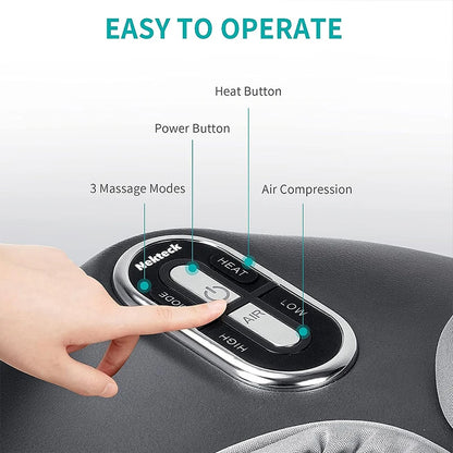 Foot Massager Heating Therapy Air Compression Shiatsu