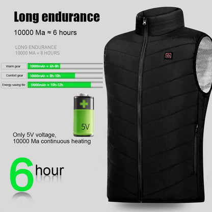 9 Areas Heated Vest Men Women Jacket