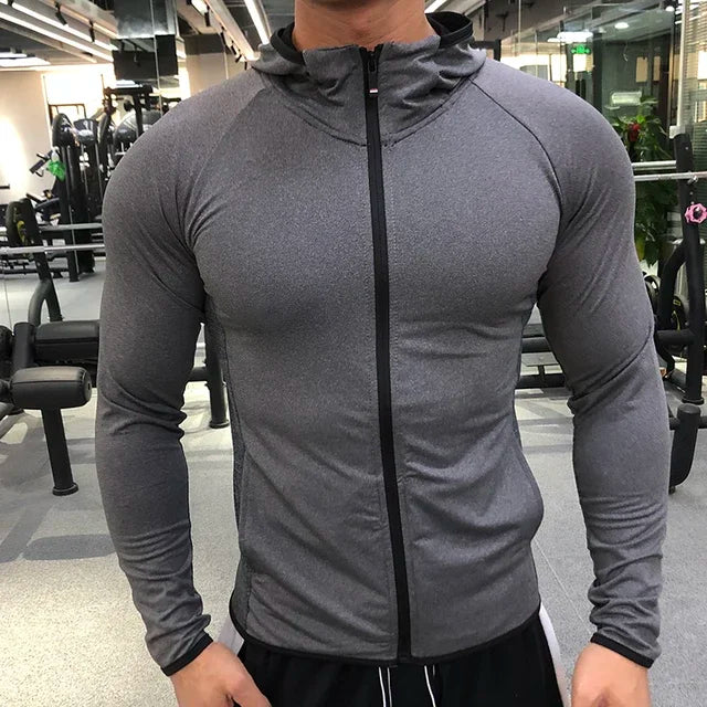 Sportswear Autumn Zipper Men Hoodie