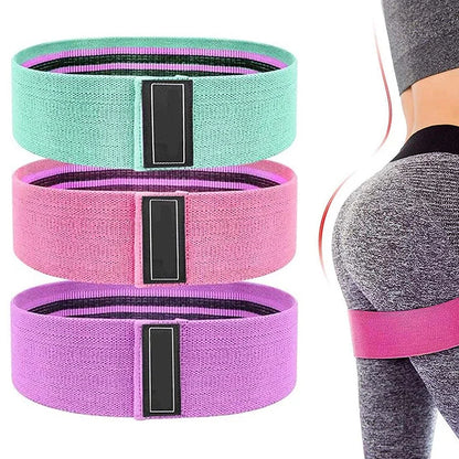 3PCs elastic rubber resistance bands for hips