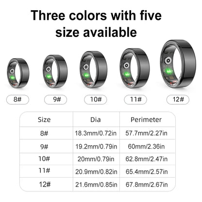 Smart Fitness Ring  5ATM Waterproof Heart Rate