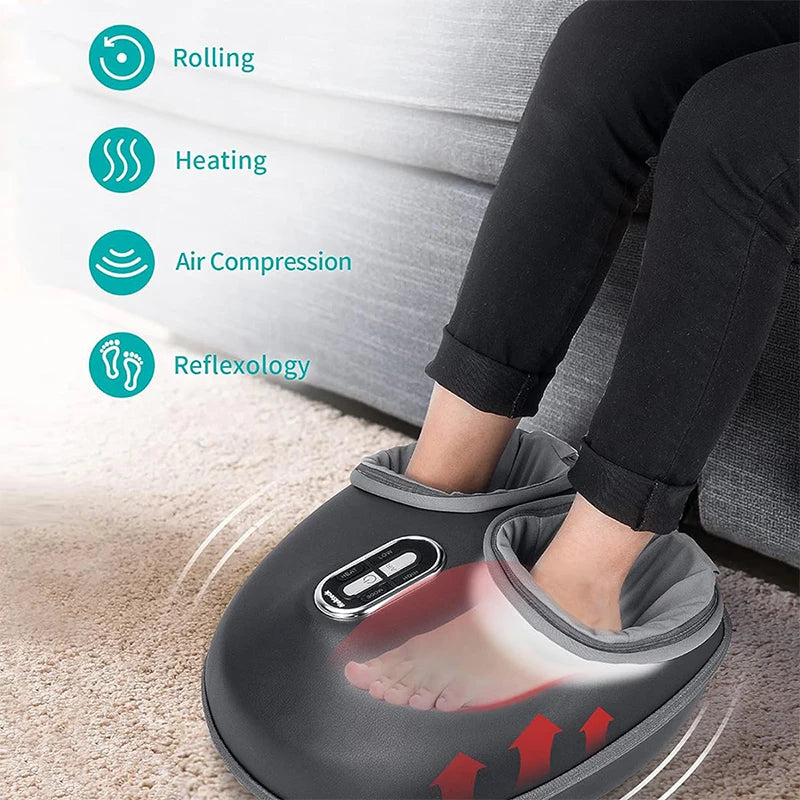 Foot Massager Heating Therapy Air Compression Shiatsu
