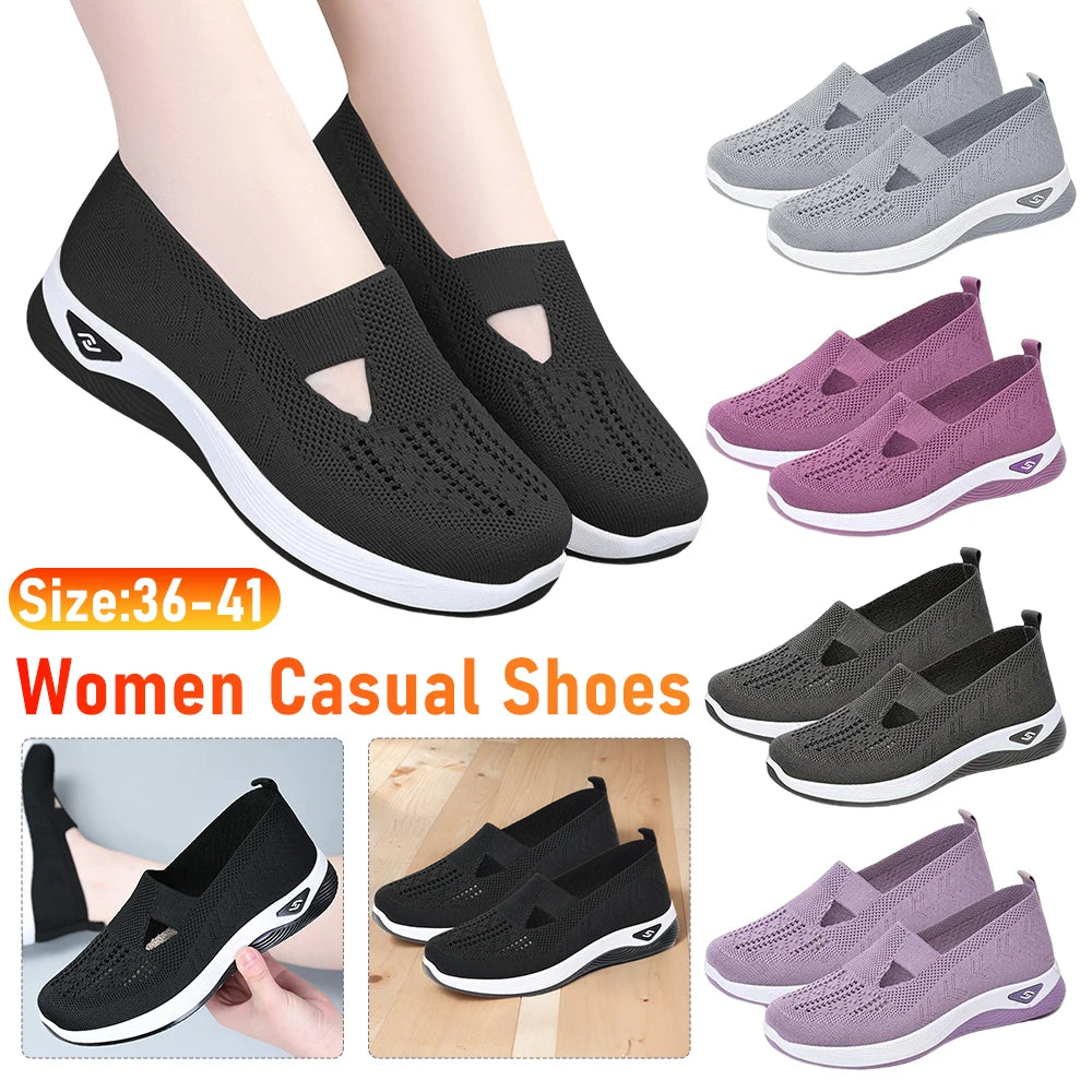 Breathable Barefoot Shoes Lightweight Comfortable Orthopedic Shoes       Walking Sneakers for Women