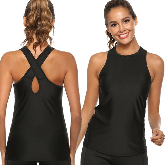 Female Hollow Back Sport Top For Fitness