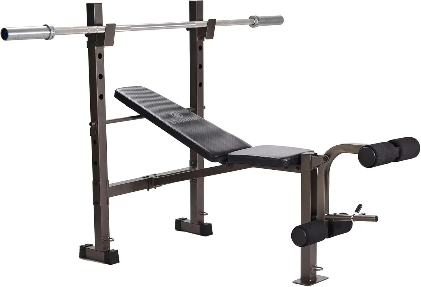 Steel Weights Bench and Barbell Rack