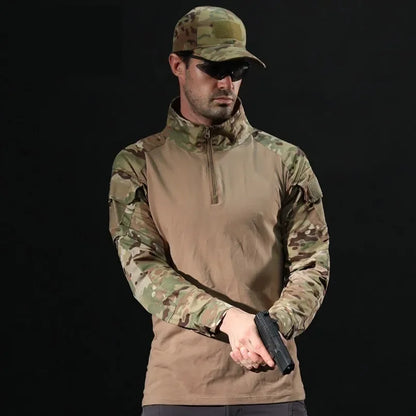 Men's Outdoor Tactical Military Long Sleeve Shirt