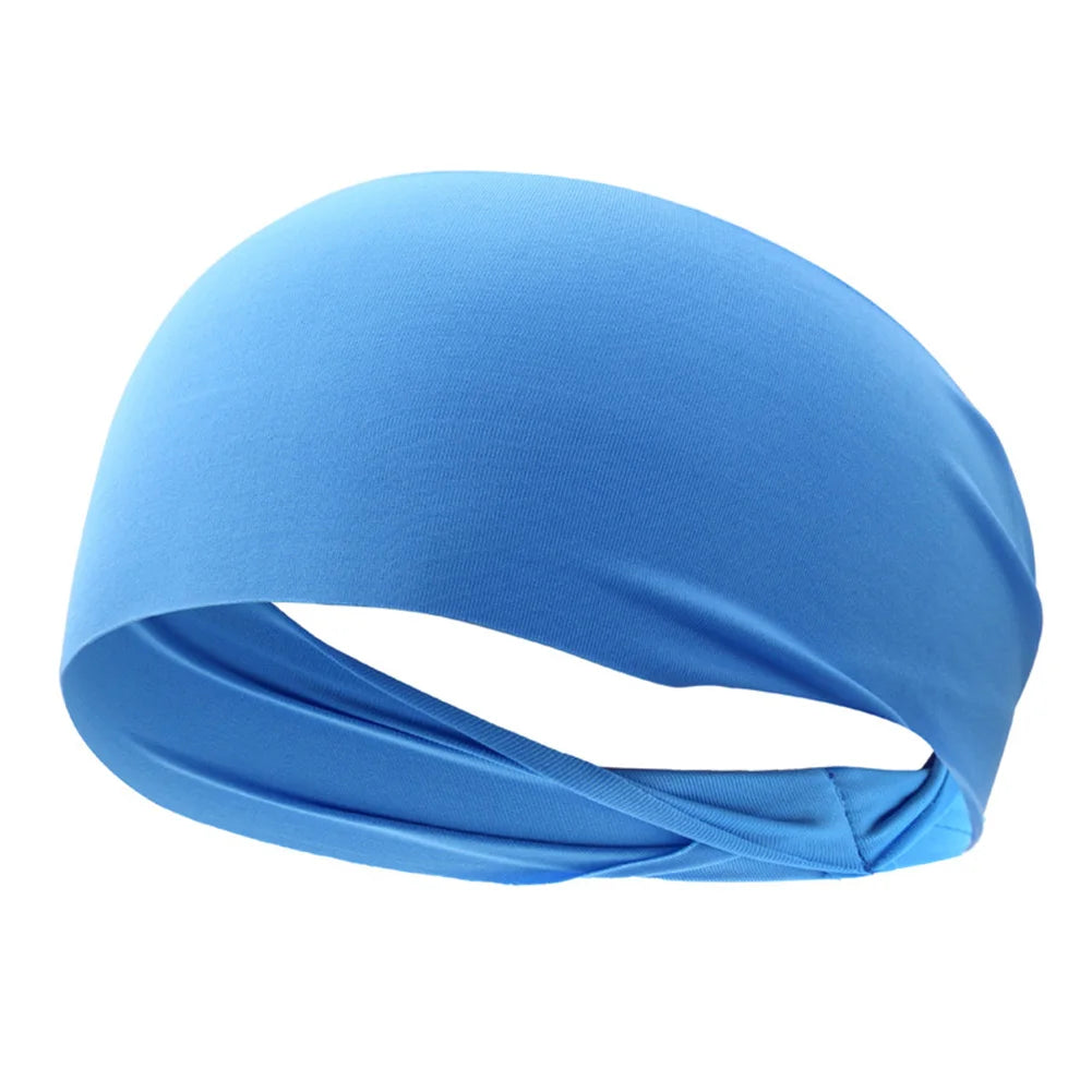 Unisex Sweat Absorbent Sports Headband Running Cycling