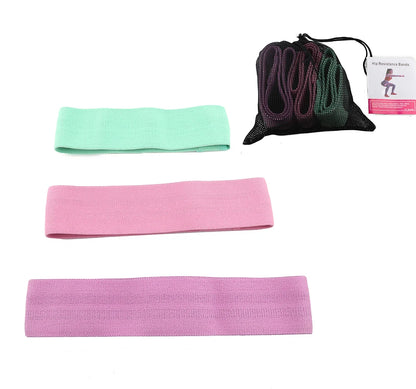 3PCs elastic rubber resistance bands for hips