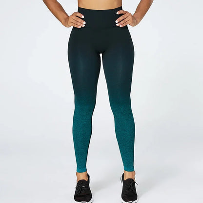 Gradient Color Energy Legging Women Workout Fitness