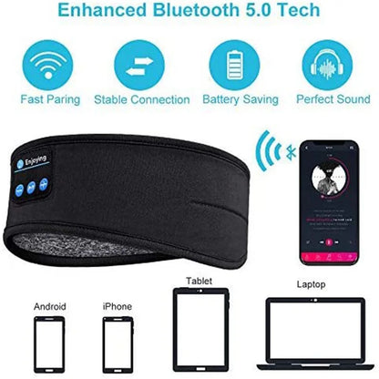Sports Elastic Headband Wireless Bluetooth Headphones