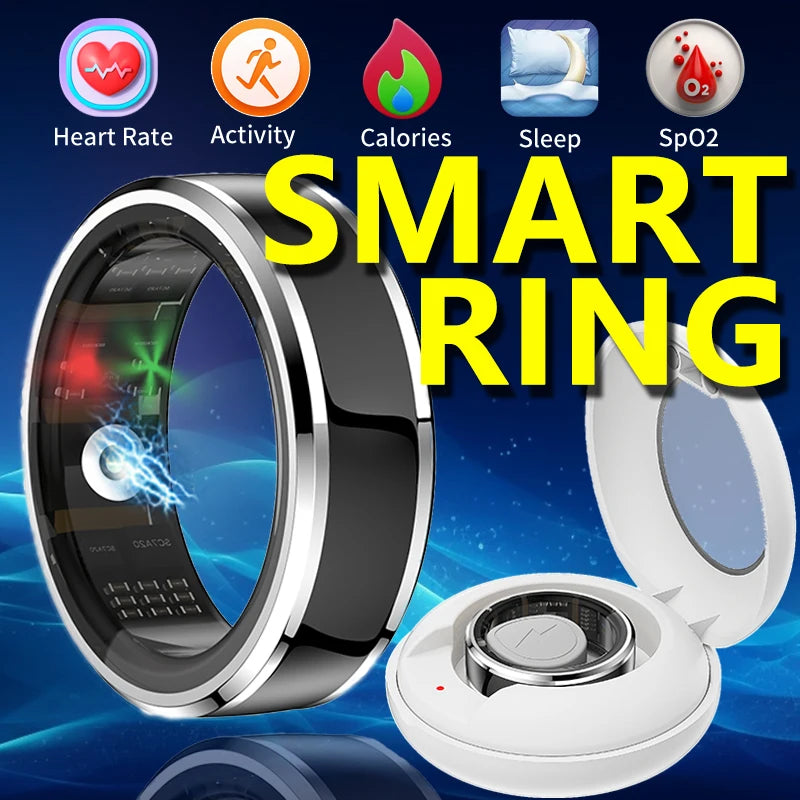 Smart Ring Detect Heart Rate Blood Oxygen    Sleep Calories Multifunctional  + Compartment