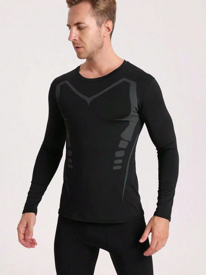 Men's Quick-Drying Long-Sleeved Sports Shirt