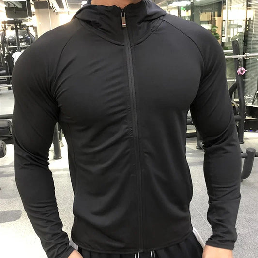 Sportswear Autumn Zipper Men Hoodie