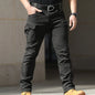 Waterproof Men Fashion Cargo Pants Solid Color