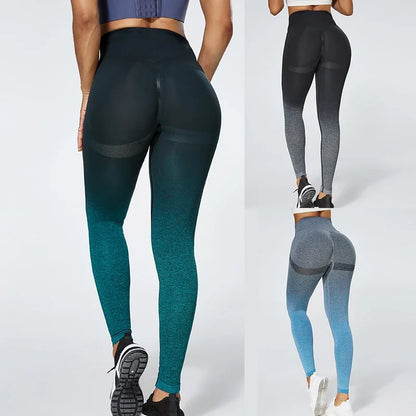 Gradient Color Energy Legging Women Workout Fitness