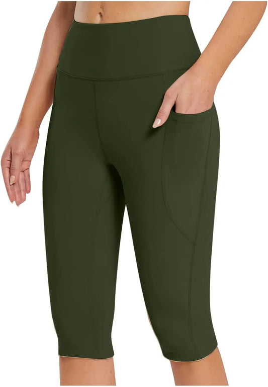 Women's Yoga Capris High Waist Tummy Control