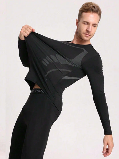 Men's Quick-Drying Long-Sleeved Sports Shirt