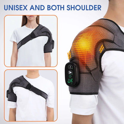 Electric Shoulder Massager Heating Vibration Massage Belt