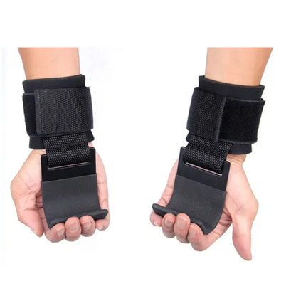 Weight Lifting Hook Grips With Wrist Wraps