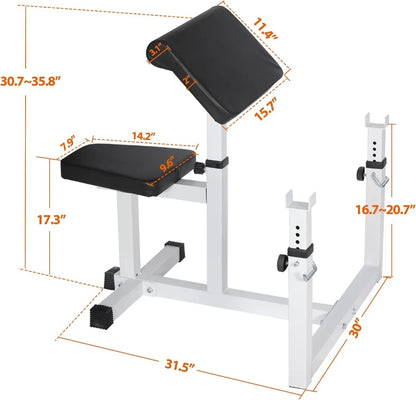 Preacher Curl Weight Bench Max load 450LBS