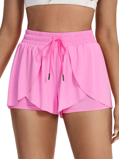 Women's 2 in 1 Flowy Running Shorts