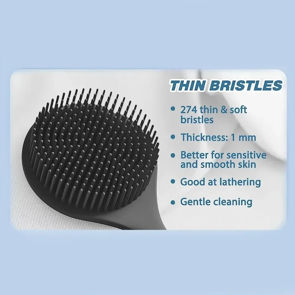 Bath Soft Back Scrubber Brush with Handle