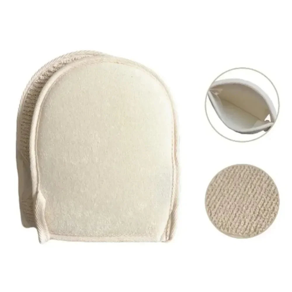 Soft Natural Glove Double-sided Body Scrub Sponge