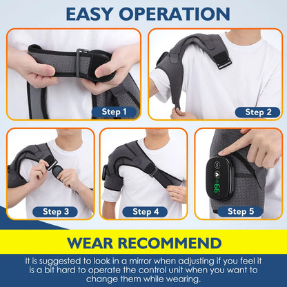 Electric Shoulder Massager Heating Vibration Massage Belt