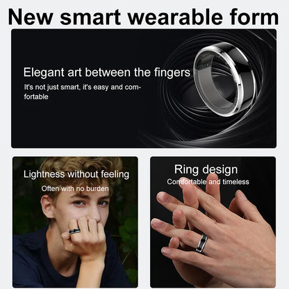 Smart Ring Detect Heart Rate Blood Oxygen    Sleep Calories Multifunctional  + Compartment