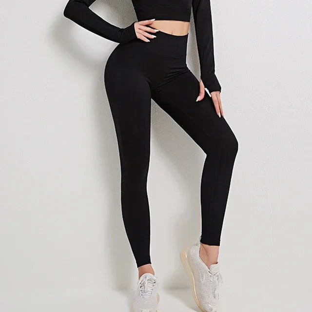 Seamless Leggings Yoga Pants Gym Booty Contour