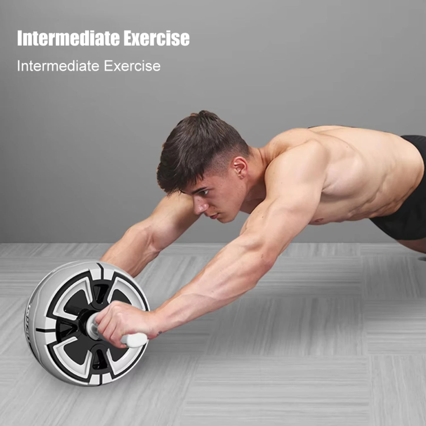 Big Abdominal Wheel Roller Stretch Trainer Mat