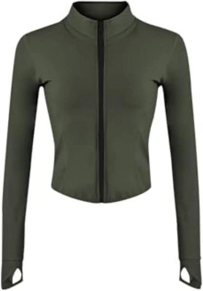 Women Lightweight Athletic Jacket Full Zipper Jacket